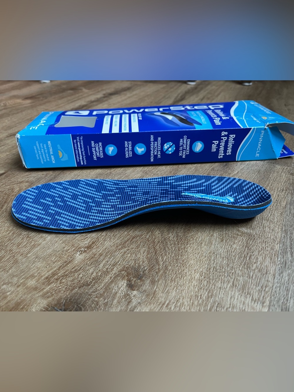 Powerstep Blue Supportive Orthotic Insoles - Picture 4 of 9